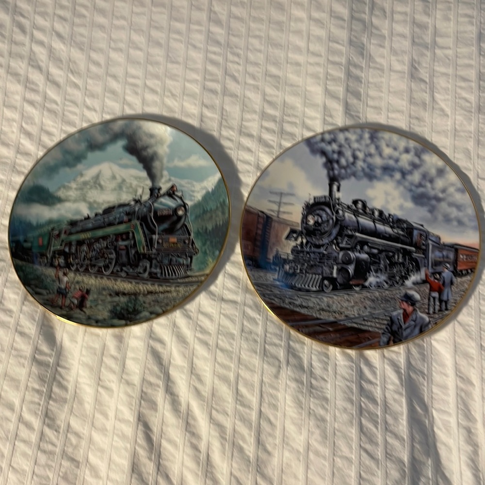 Robert Banks numbered collect plates 🚂 TRAINS